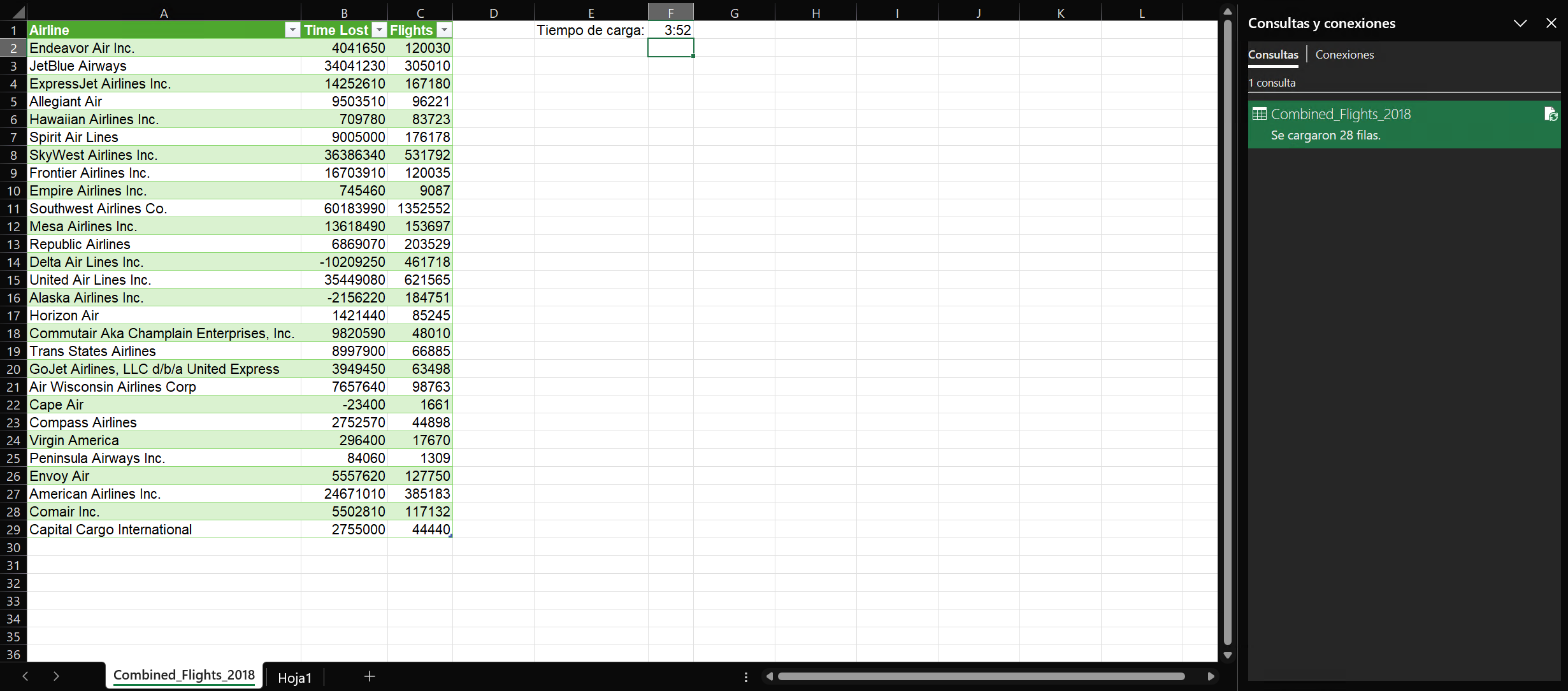 Native Power Query CSV connection